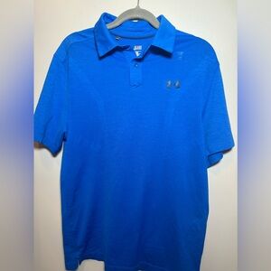 Men Under Armour heat gear collared shirt size small
